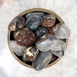 Mosaic Chalcedony Quartz Tumble - Tumbles