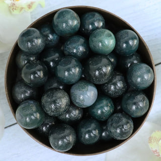 Moss Agate Mini Sphere - Spheres
