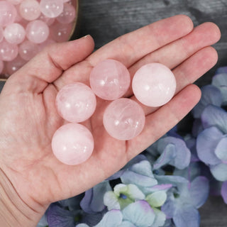 Rose Quartz Mini Sphere - Large - 25mm - Spheres