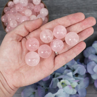 Rose Quartz Mini Sphere - Small - 20mm - Spheres