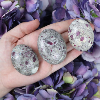 Ruby Albite Palmstone - Small - Palmstones