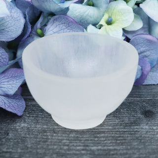 Selenite Bowl with Pedestal Base - Small - 2.75 - Bowls