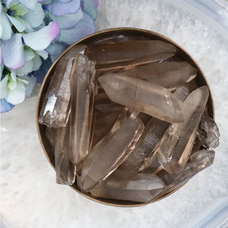 Smokey Lemurian Quartz - Points