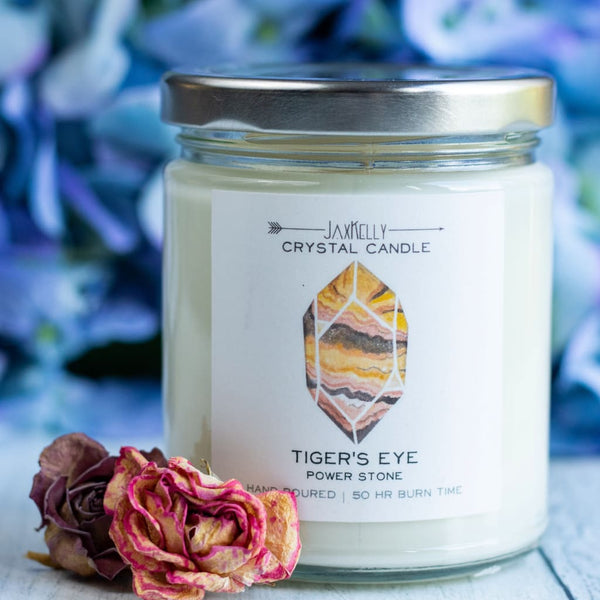 Tiger’s Eye Crystal Candle - Candles