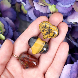 Tiger’s Iron Puffy Crystal Heart - Hearts