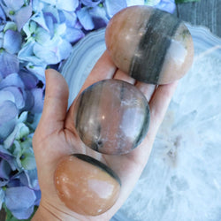 Zebra Calcite Palmstone - Small - Palmstones